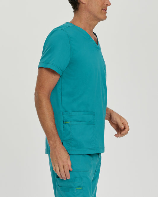 ProFlex 4-Pocket V-Neck Top | Teal