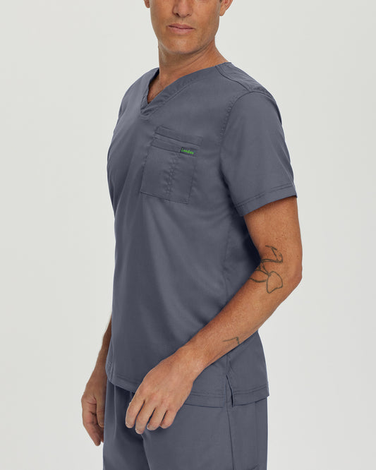 ProFlex 2-Pocket V-Neck Top | Steel
