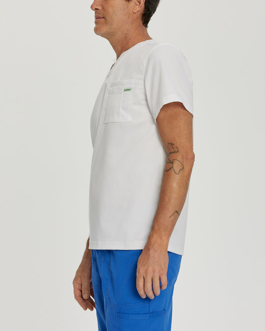 ProFlex 2-Pocket V-Neck Top | White
