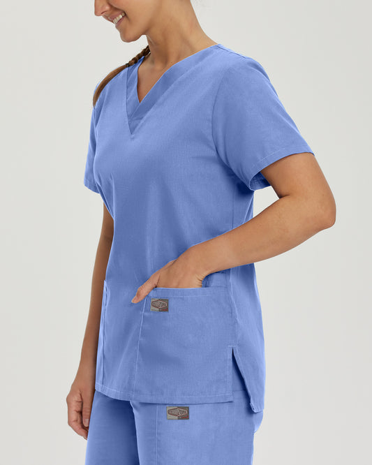 Scrub Zone 3-Pocket V-Neck Top | Ceil
