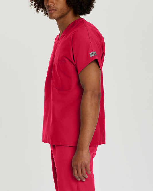 Scrub Zone 1-Pocket V-Neck Top | Red