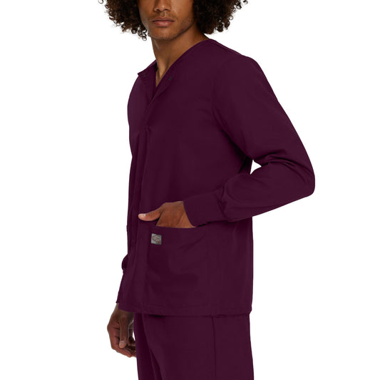 Scrub Zone 3-Pocket Warm-Up Jacket | Wine