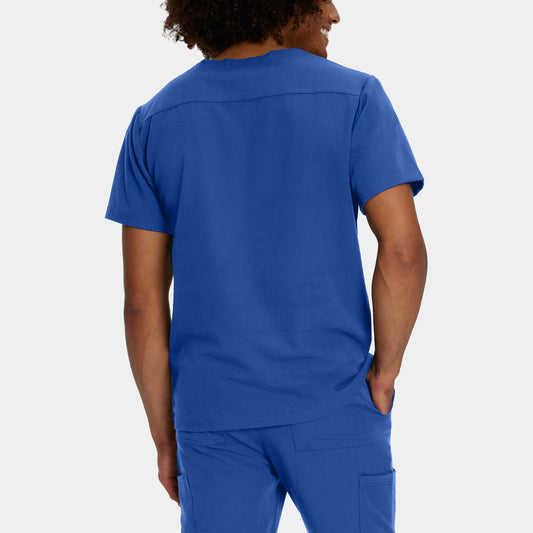 V-Tess 2-Pocket V-Neck Top | Royal