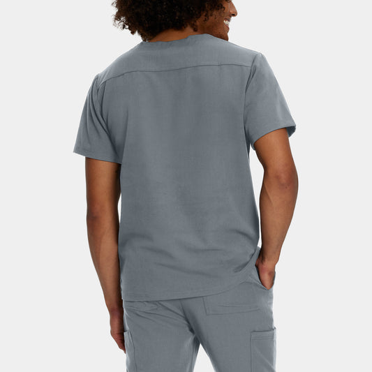 V-Tess 2-Pocket V-Neck Top | Taylor Grey