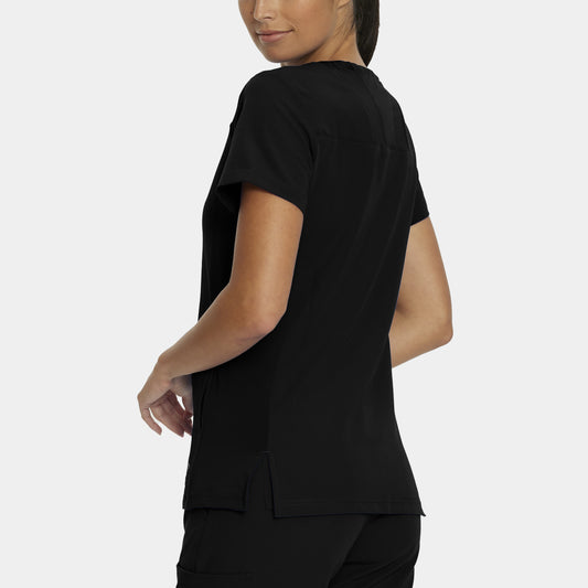 V-Tess 4-Pocket V-Neck Top | Black