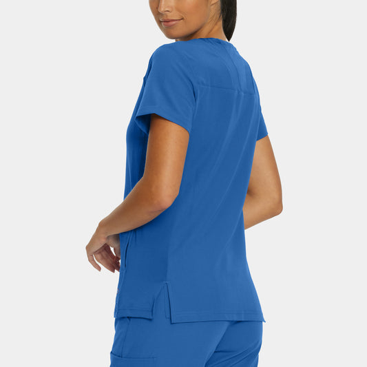 V-Tess 4-Pocket V-Neck Top | Royal