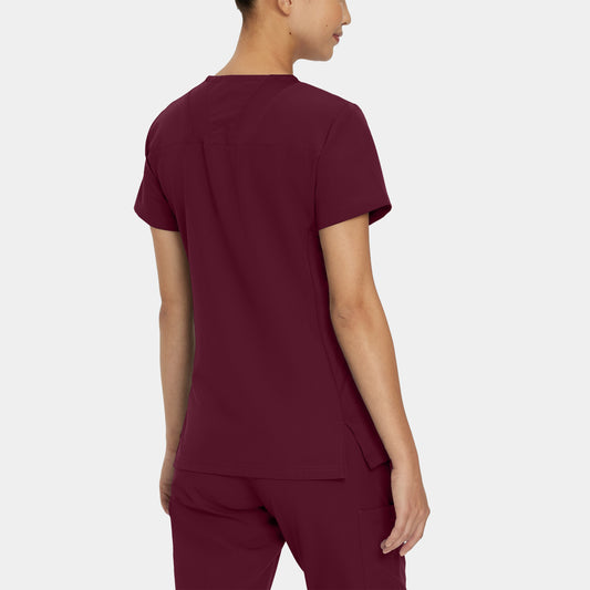V-Tess 4-Pocket V-Neck Top | Wine