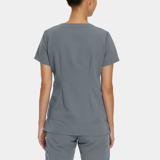 V-Tess 3-Pocket V-Neck Top | Taylor Grey