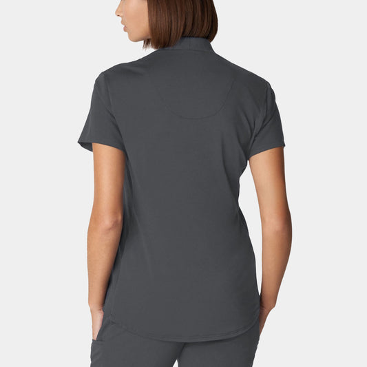 V-Tess 2-Pocket V-Neck Top | Dark Pewter