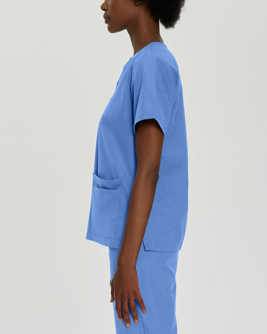 Essentials 4-Pocket V-Neck Top | Ceil