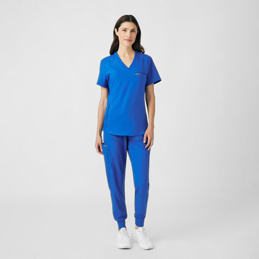Forward 2-Pocket V-Neck Top | Royal