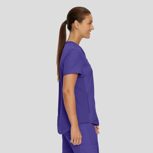 Forward 2-Pocket V-Neck Top | Ultra Violet