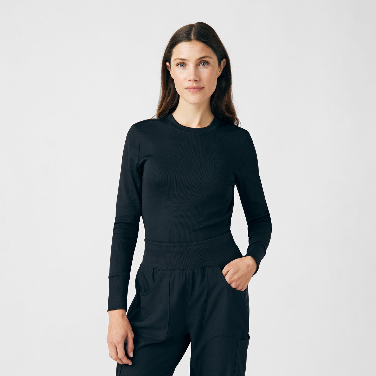 Forward 1-Pocket Long-Sleeve Tee | Black