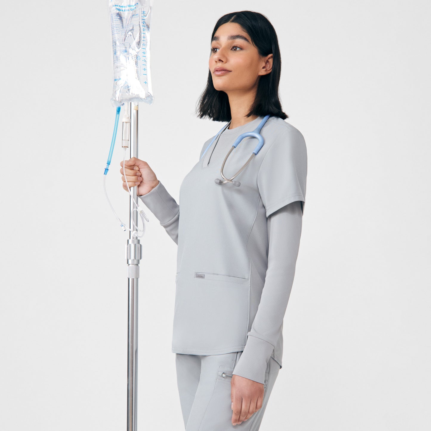 Forward 1-Pocket Long-Sleeve Tee | Gray