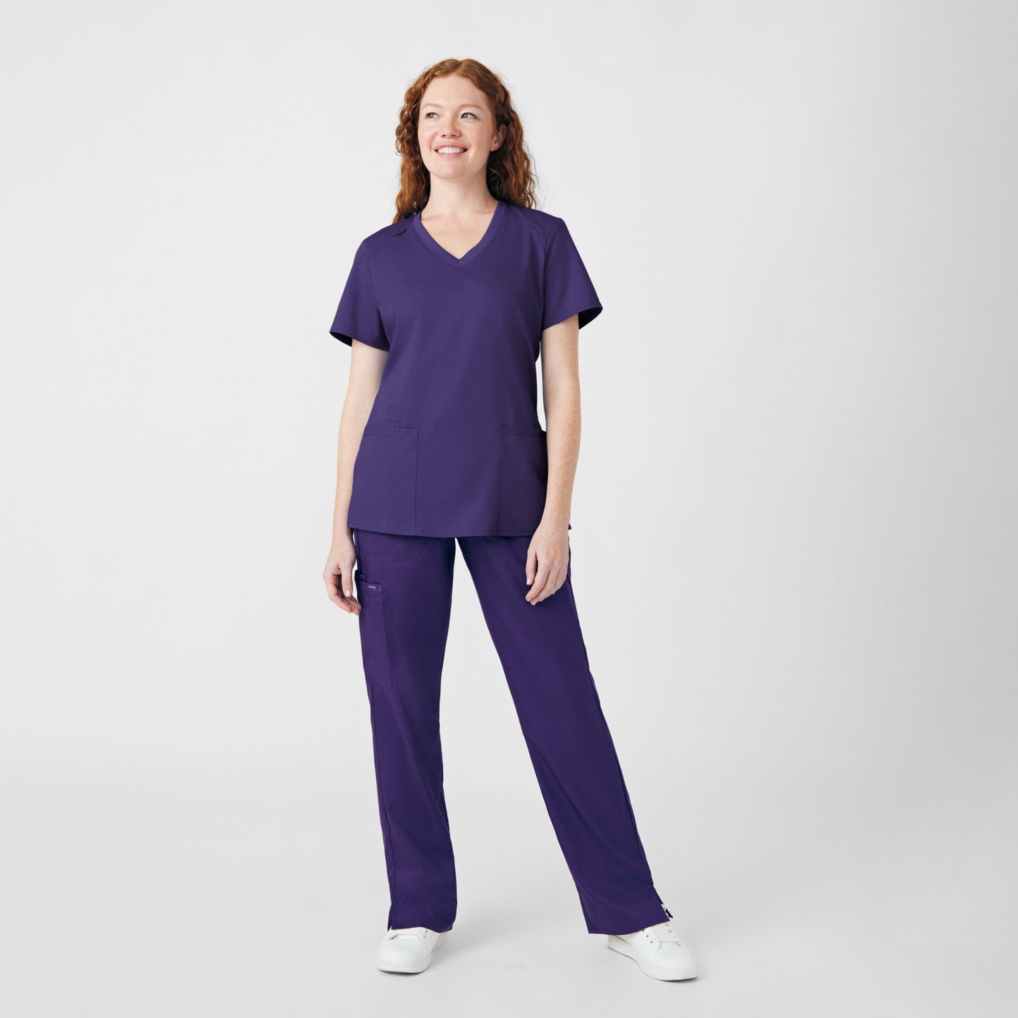 ProFlex 3-Pocket V-Neck Top | Grape