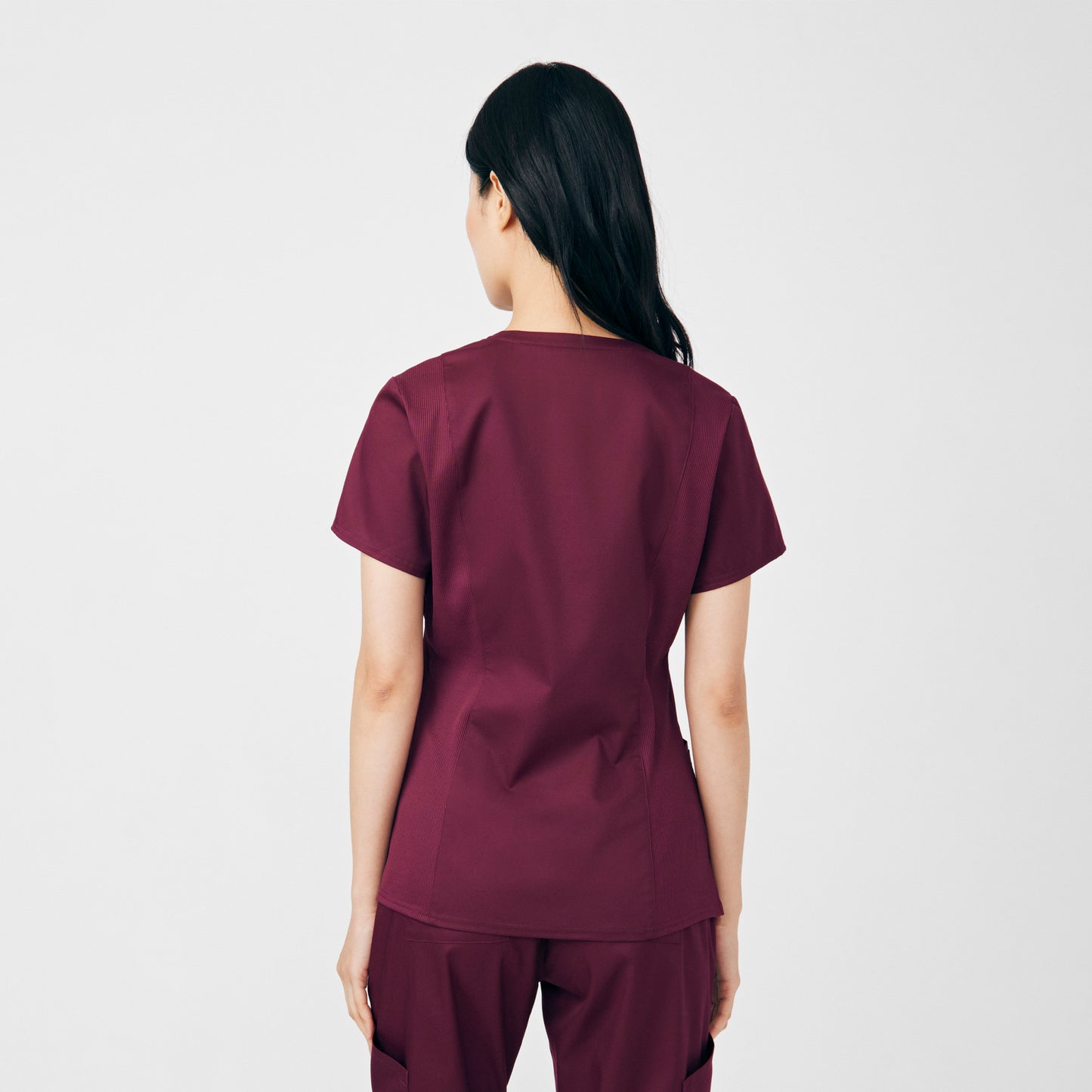 ProFlex 3-Pocket V-Neck Top | Wine