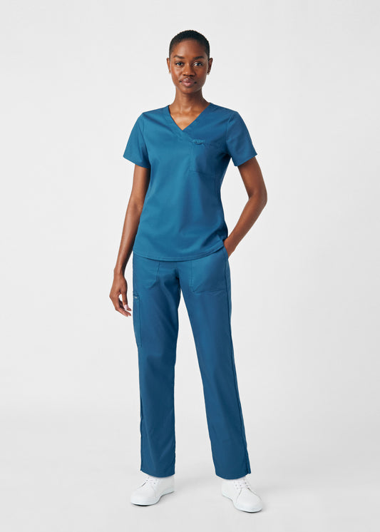 ProFlex 2-Pocket V-Neck Top | Caribbean