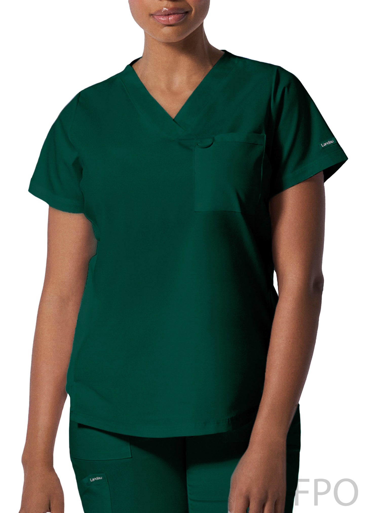 ProFlex 2-Pocket V-Neck Top | Hunter