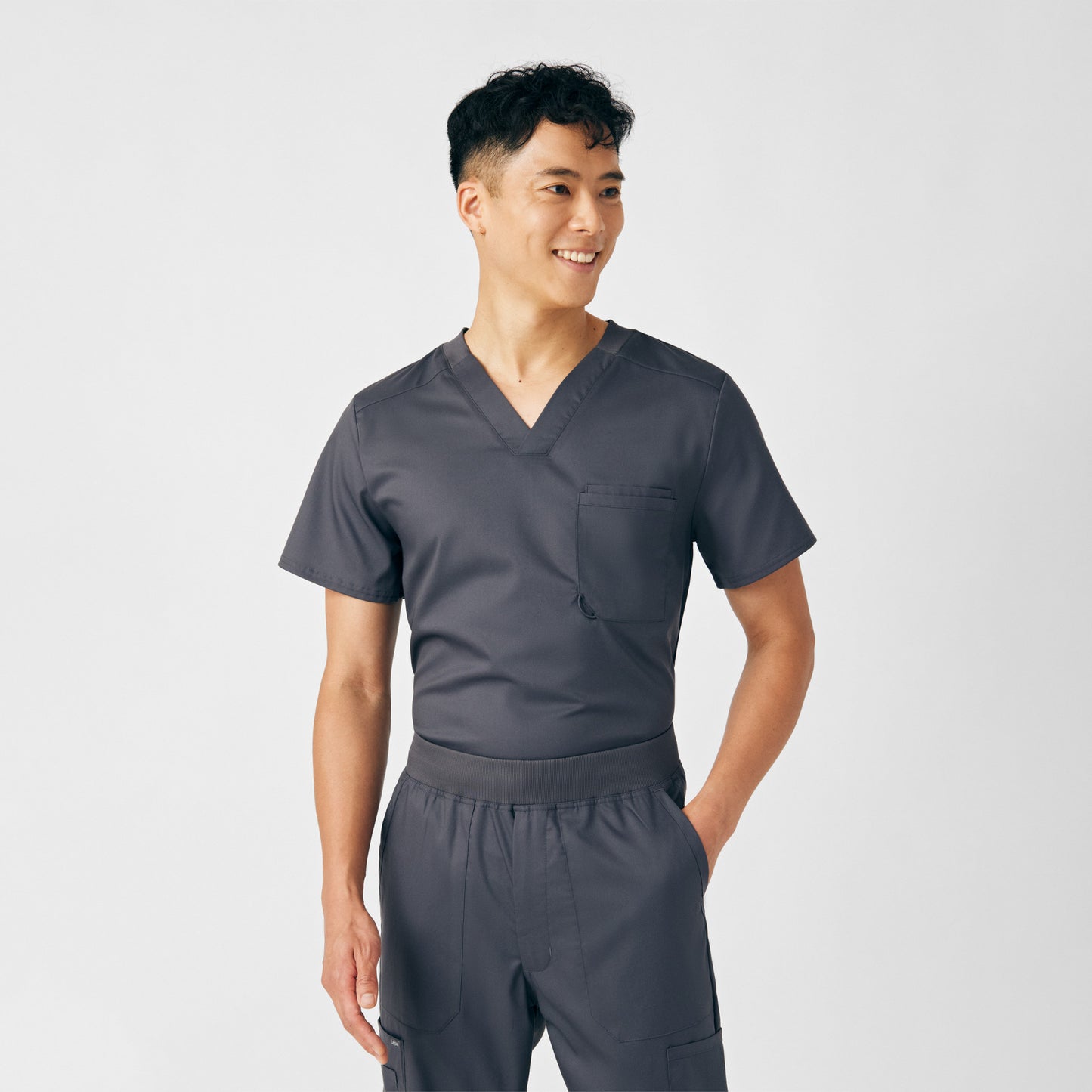 ProFlex 2-Pocket V-Neck Top | Graphite