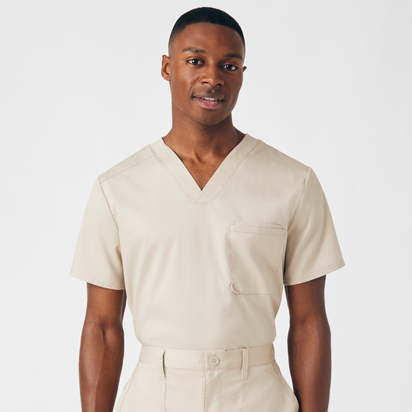ProFlex 2-Pocket V-Neck Top | Sandstone