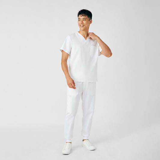 ProFlex 2-Pocket V-Neck Top | White