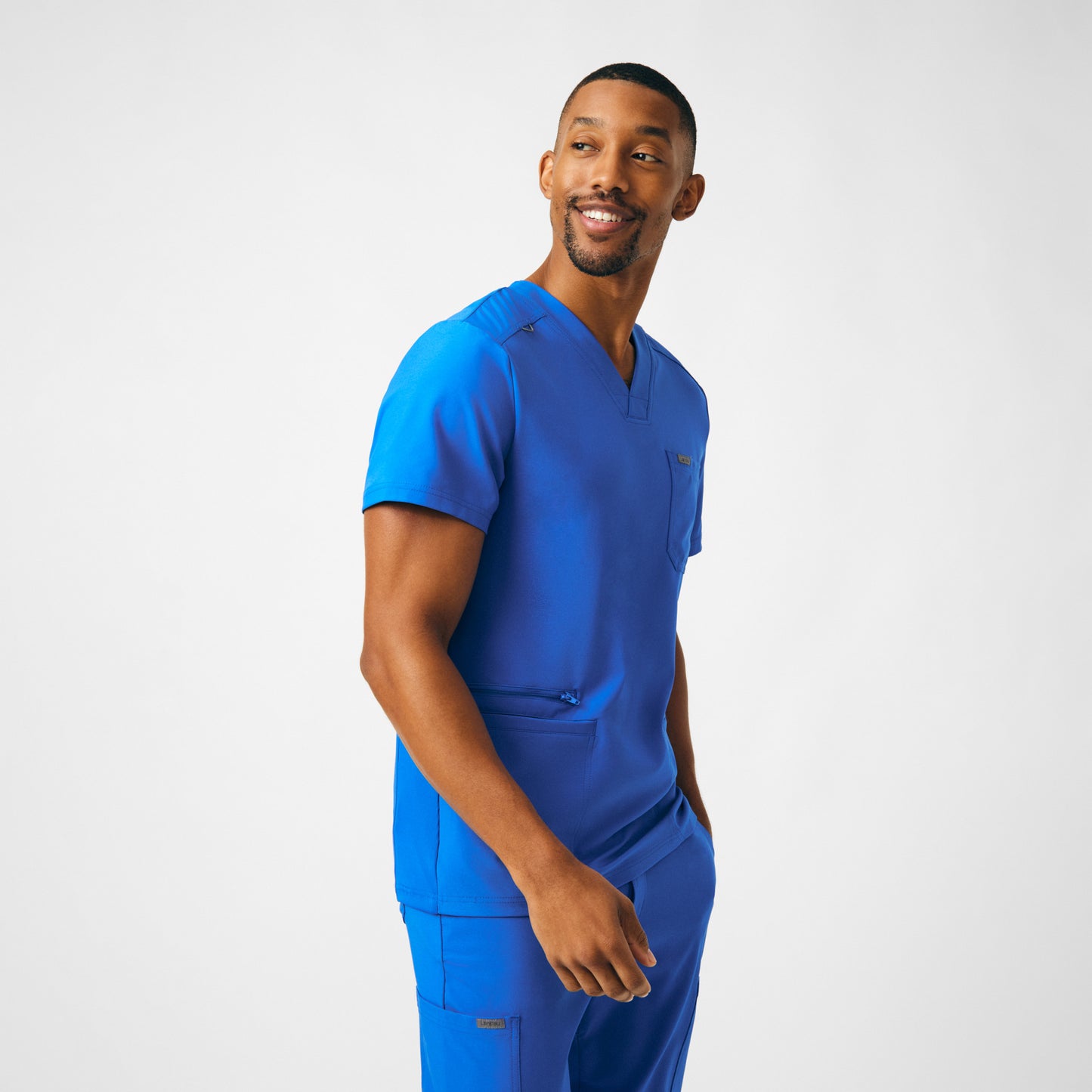 Forward 4-Pocket V-Neck Top | Royal