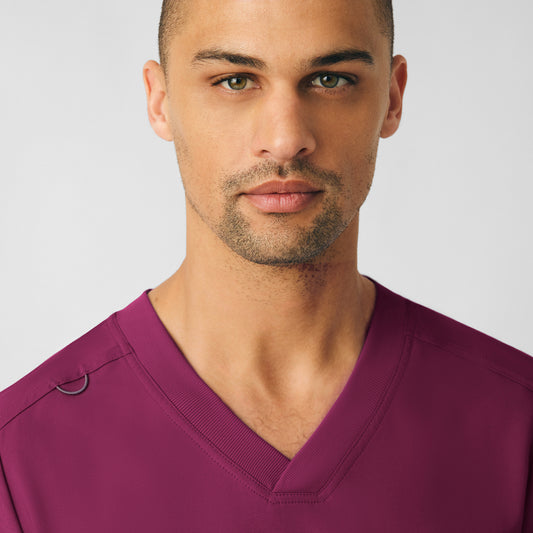 Forward 2-Pocket V-Neck Top | Wine