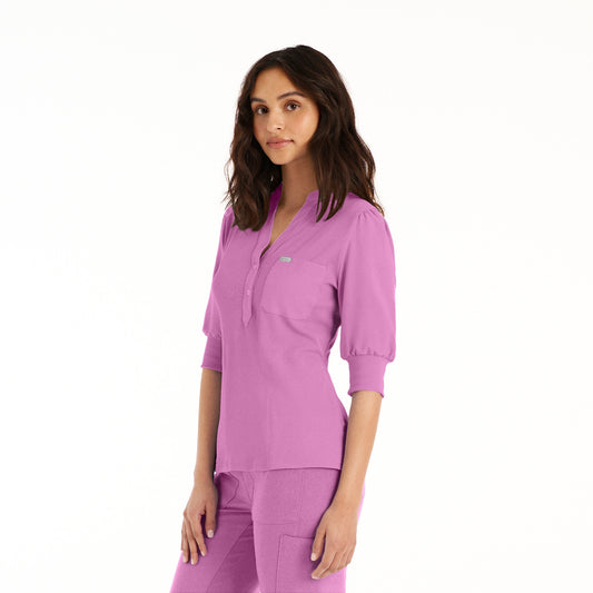 Forward 3-Pocket Y-Neck Top | Bella Rosa
