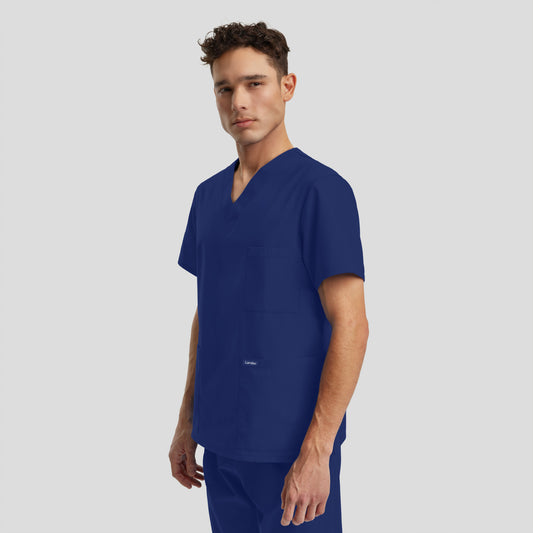 Essentials 3-Pocket V-Neck Top | Royal