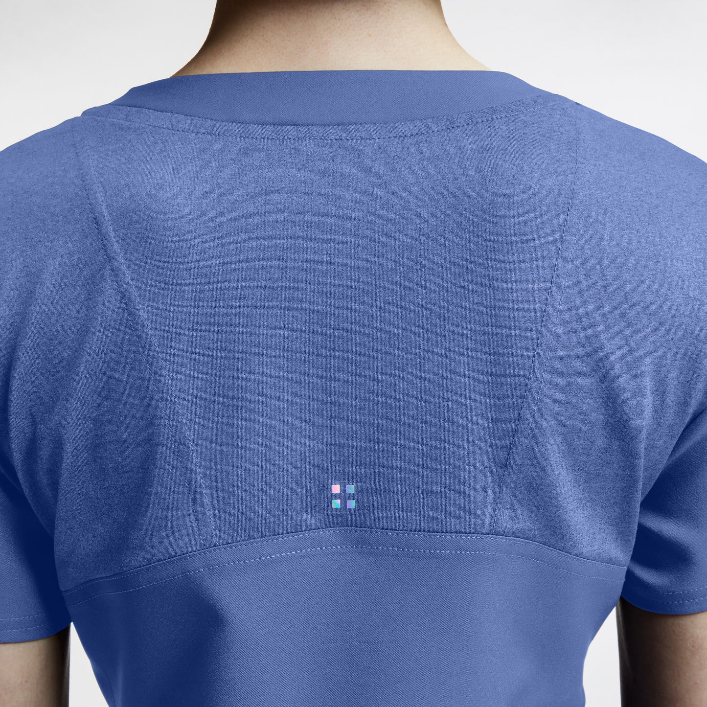 VIBE 3-Pocket V-Neck Top | Pewter