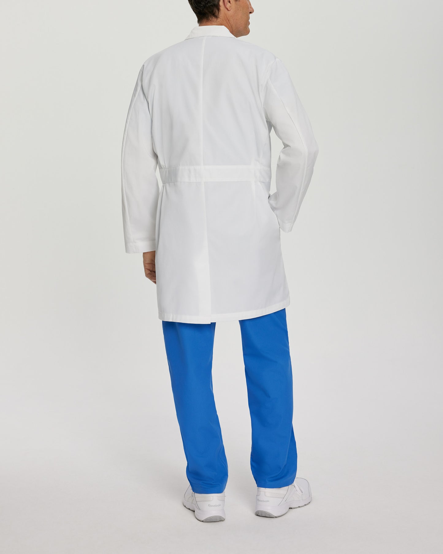 5-Pocket Full-Length White Coat  | White Cotton Twill