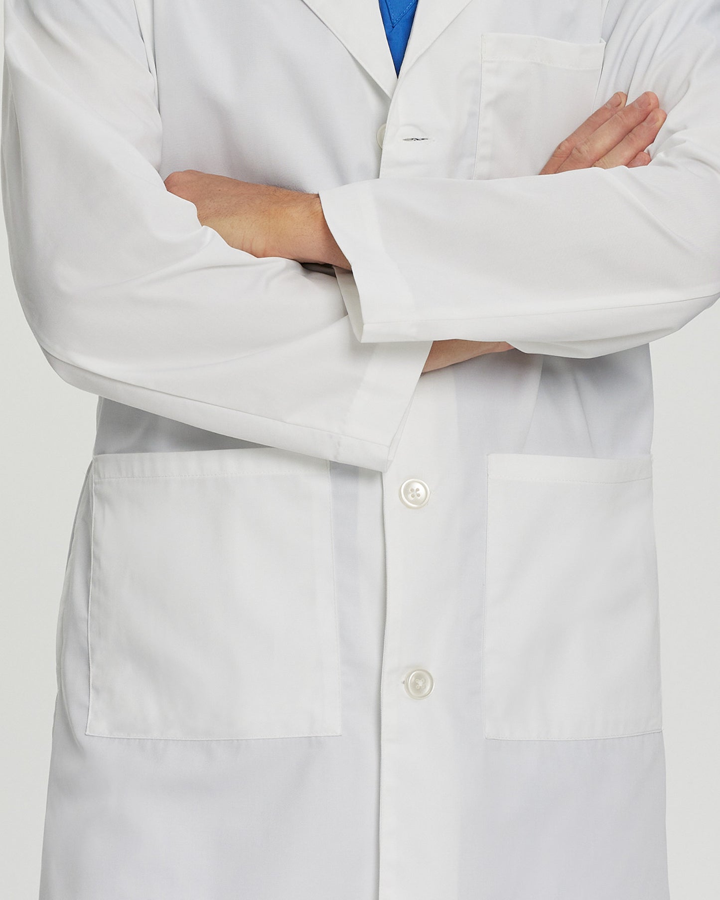 5-Pocket Full-Length White Coat  | White Polycotton Twill