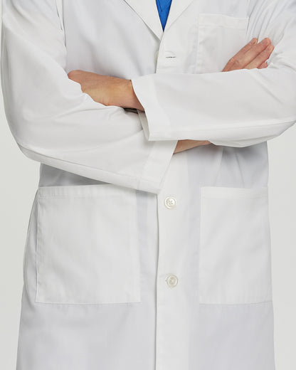 5-Pocket Full-Length White Coat  | White Polycotton Twill