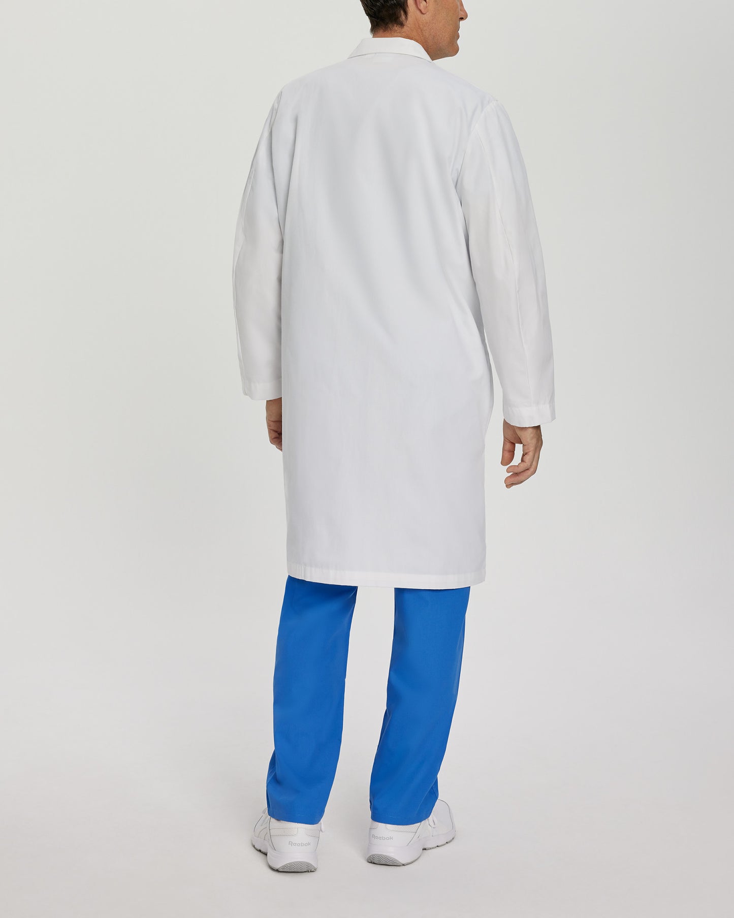 3-Pocket Full-Length White Coat  | White