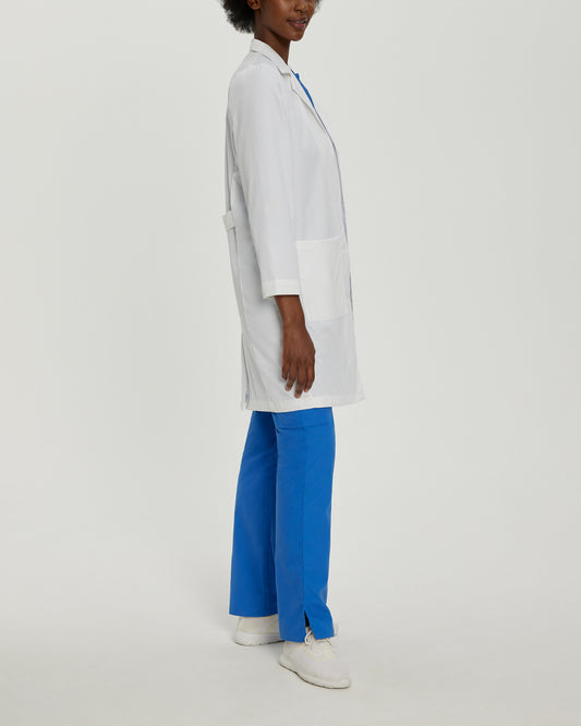 5-Pocket Full-Length White Coat  | White Twill
