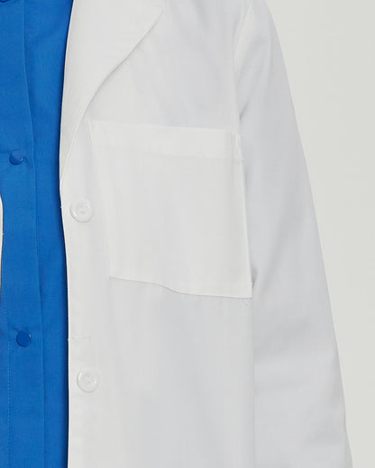 5-Pocket Full-Length White Coat  | White Twill