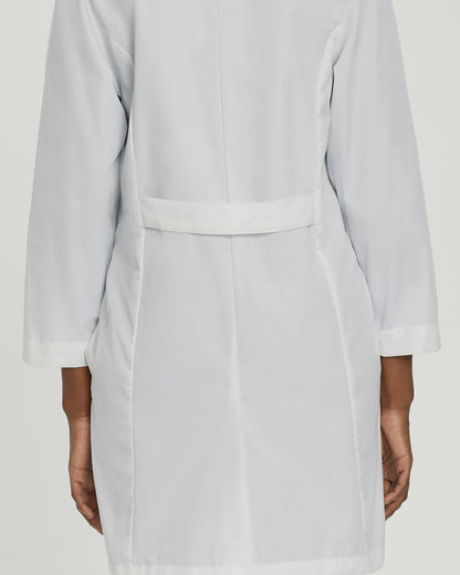 5-Pocket Full-Length White Coat  | White Twill