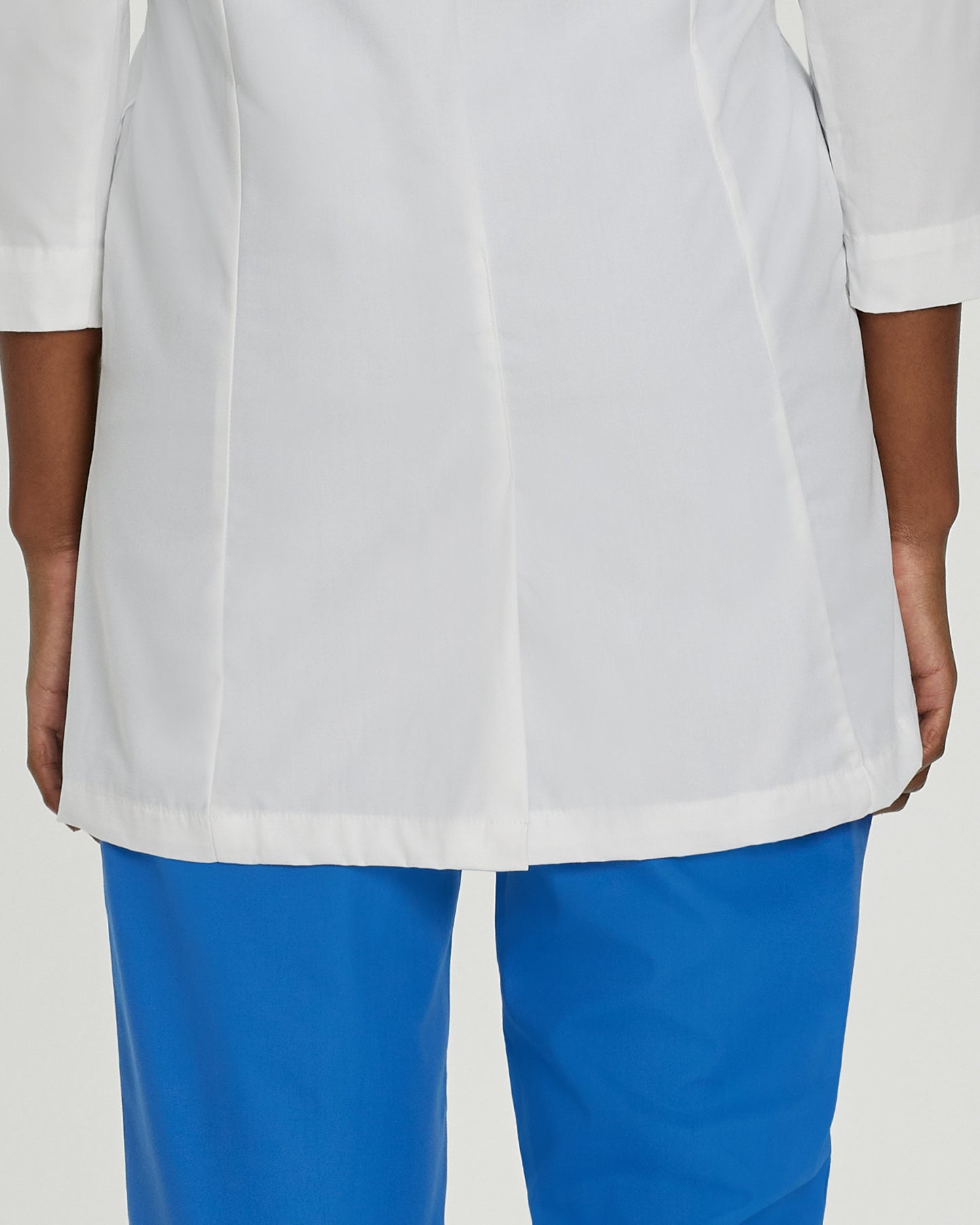 3-Pocket Full-Length White Coat  | White