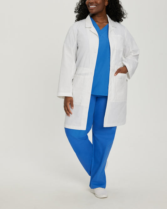 5-Pocket Full-Length Tablet White Coat  | White