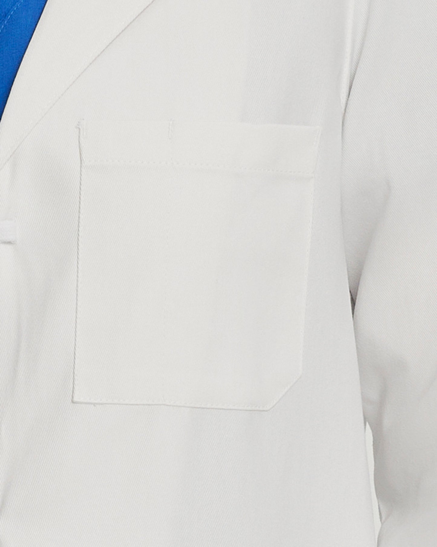 3-Pocket Full-Length White Coat  | White