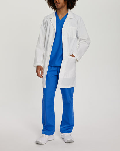 5-Pocket Mid-Length Tablet White Coat  | White