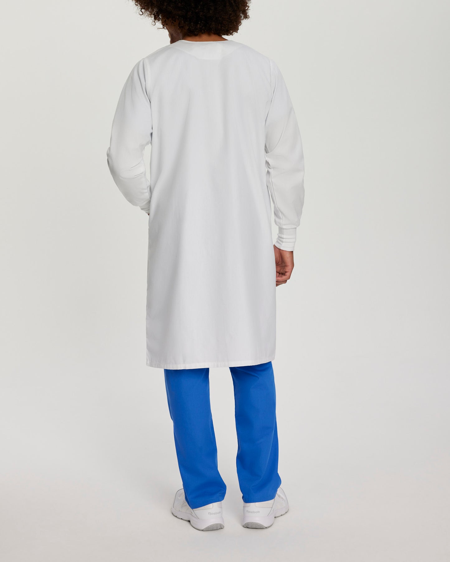 2-Pocket Full-Length White Coat  | White
