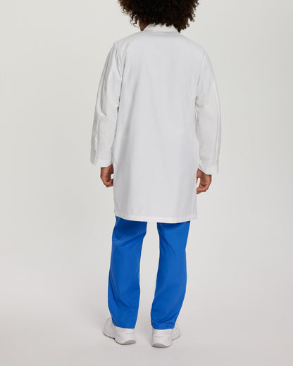 3-Pocket Full-Length White Coat  | White