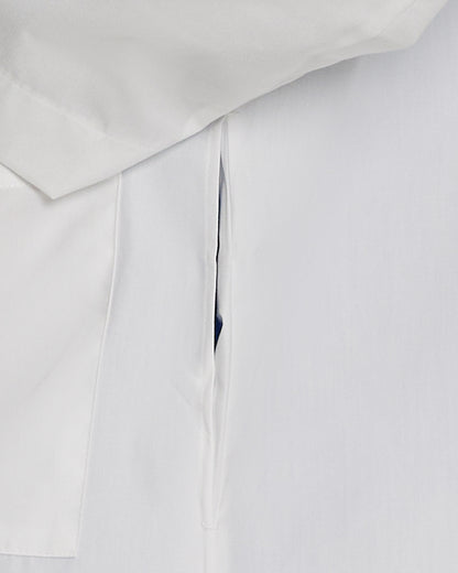 3-Pocket Full-Length White Coat  | White