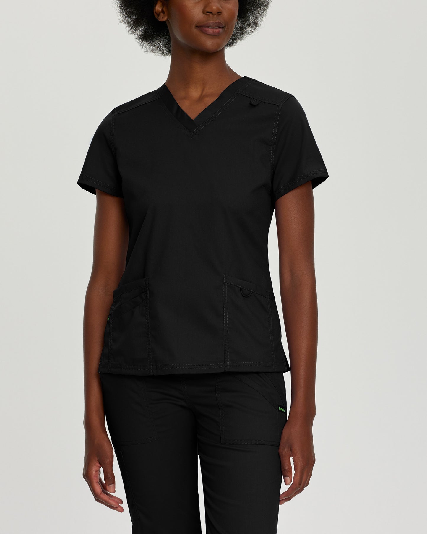 ProFlex 3-Pocket V-Neck Top  | Black