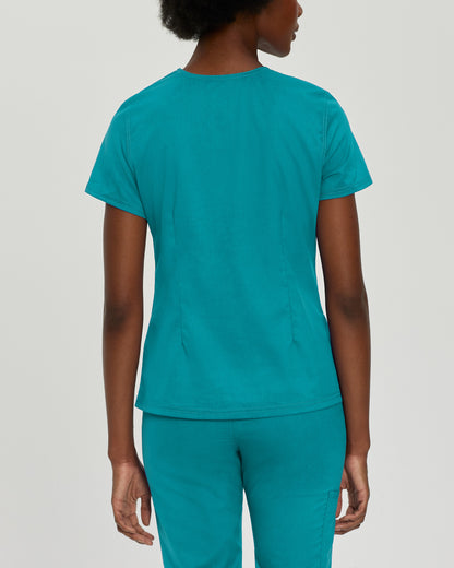 ProFlex 3-Pocket V-Neck Top  | Teal