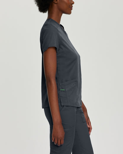 ProFlex 3-Pocket V-Neck Top  | Graphite