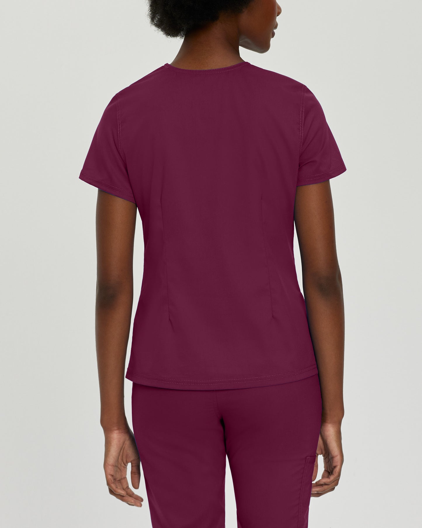 ProFlex 3-Pocket V-Neck Top  | Wine