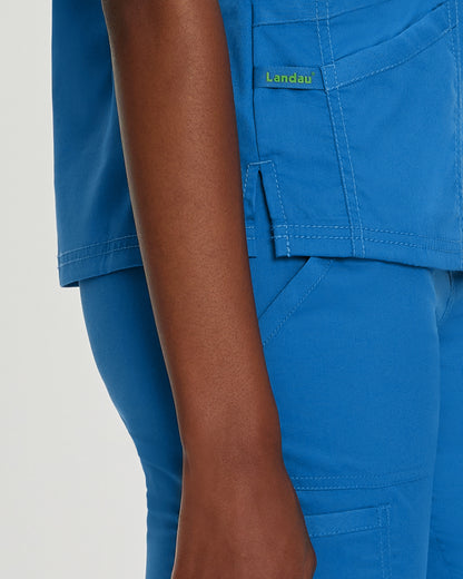 ProFlex 3-Pocket V-Neck Top  | Wine