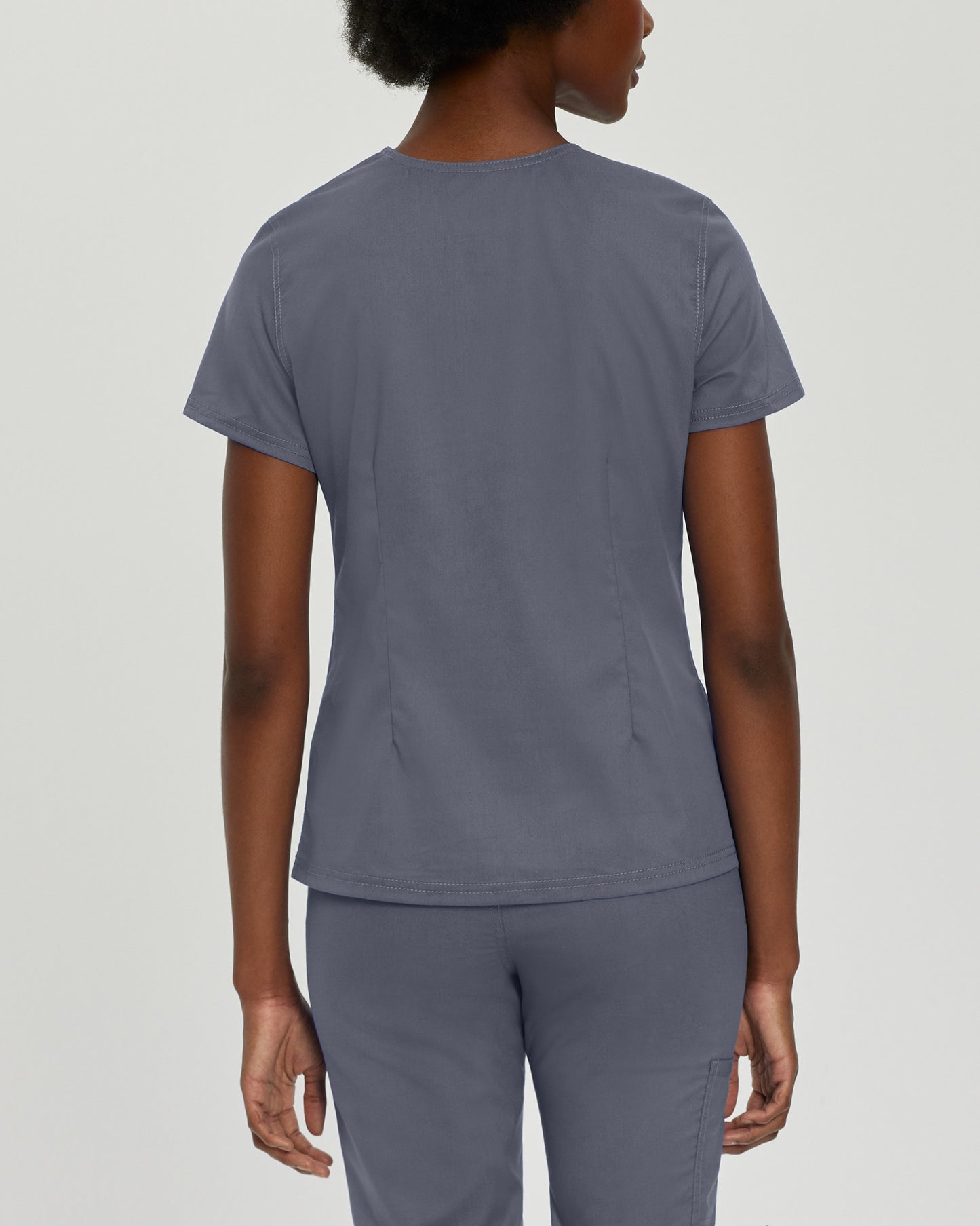 ProFlex 3-Pocket V-Neck Top  | Steel